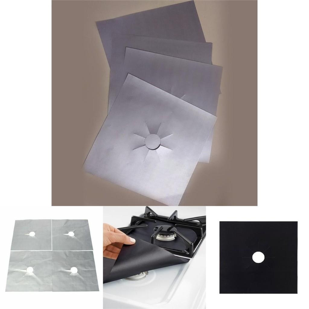 Durable Fiberglass Stove Protector Pads For Gas Stoves In Classic Black