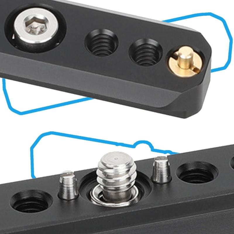 Durability Metal Sliding Rail Bar Quick Release Camera Rail for Standard Rail Camera Riggings Tool Lighting Cage