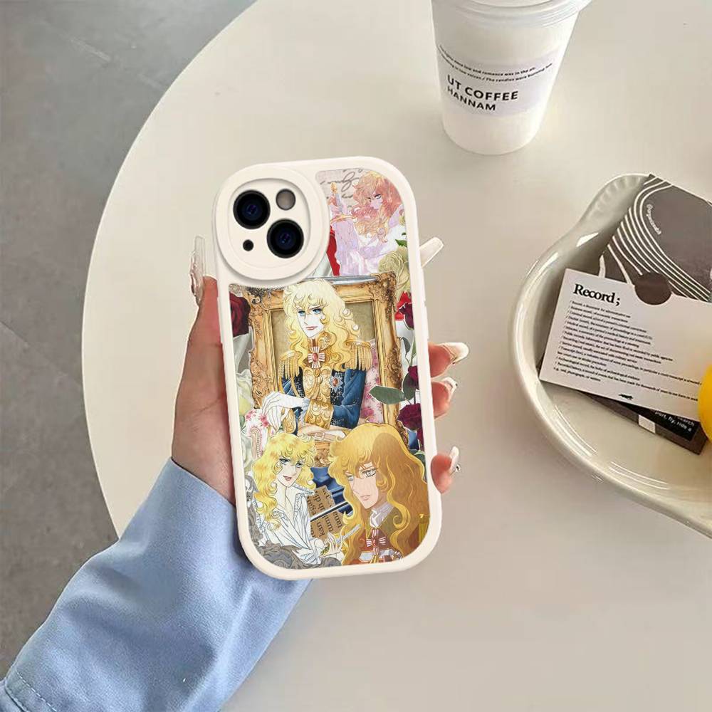 Rose Of V-Versailles Lady Oscar For IPhone 16 15 14 16E 13 12 11 Pro Max Plus Phone Leather Case