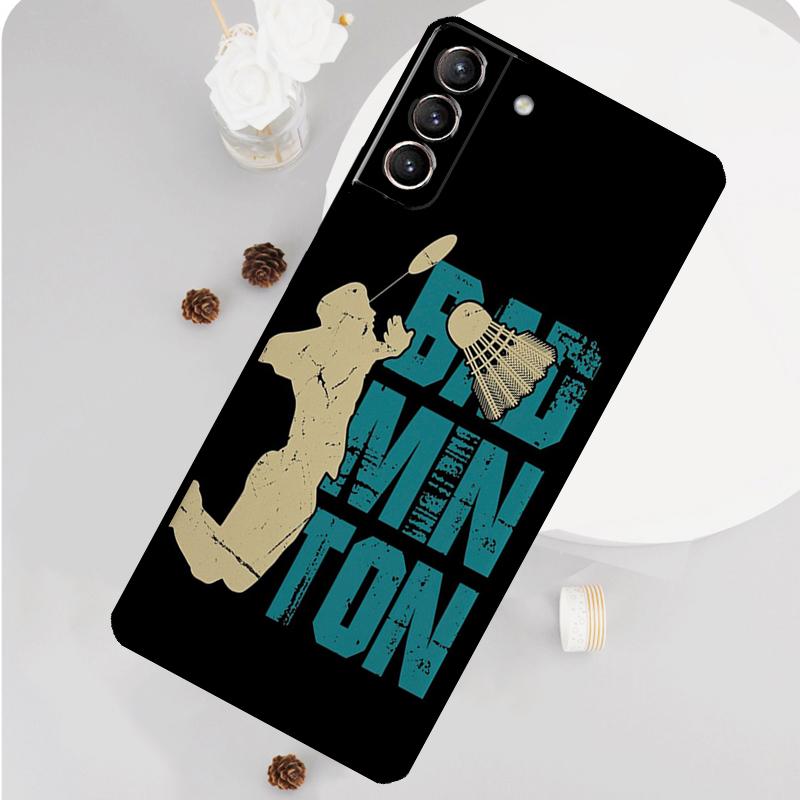 

Badminton Sport Phone Case For Samsung Galaxy S25 S26 Ultra S20 S21 S22 S23 S24 Plus S10 S25 FE Funda Cover Galaxy S24 FE