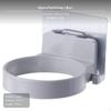 Wall Mounted Hair Dryer Holder, NoDrill ABS Bathroom Organizer, ivory/Grey White