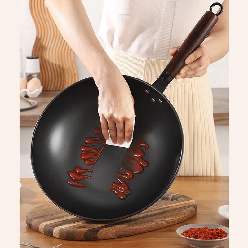 EFULLOT Extreme Iron Wok and Soup Pot Combo Set