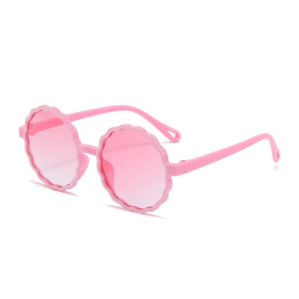 Kinder Niedliche Runde Wellenkanten Sonnenbrille Uv400 Mädchen Jungen Kinder Outdoor Beschattung Street Shot Brille Polarisiert Fahrbrille
