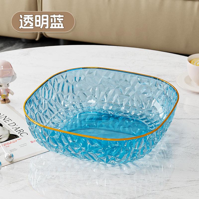 High-Value Fruit Plate Large-Capacity Household Living Room Light Luxury High-End Candy Plate Anti-Drop Snack Fruit Plate
