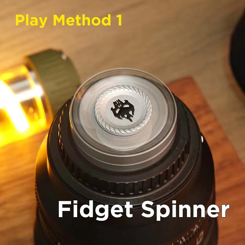 Fun 3-In-1 Game EDC Fidget Toys Personalized Skeleton Ghost Fidget Spinner Alloy Fidget Slider Stress Release Toy Sound Coin Toy