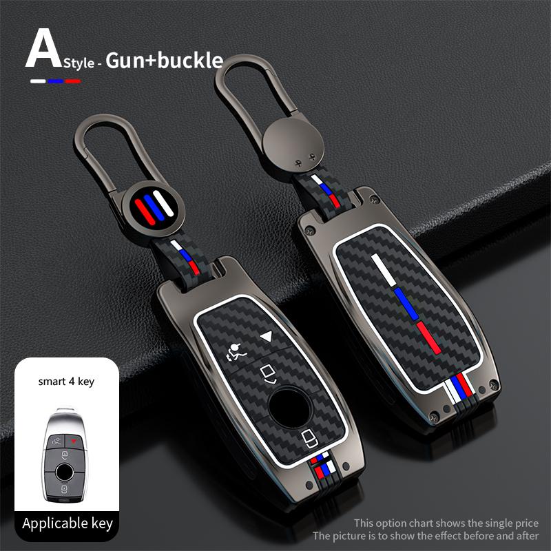 Car Key Case Cover Shell Fob for Mercedes Benz A C E S G Class GLC CLE CLA GLB GLS W177 W205 W213 W222 X167 AMG 3 4 Buttons