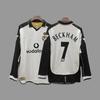 Vintage Futbol Forması Uzun Kollu Klasik Milli Takım Gömleği Beckham Zidane C Ronaldo Retro Futbol Üstü