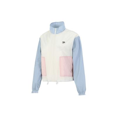 Color Block Casual Sports Zip Jacket Women Jacket Beige 532726-73