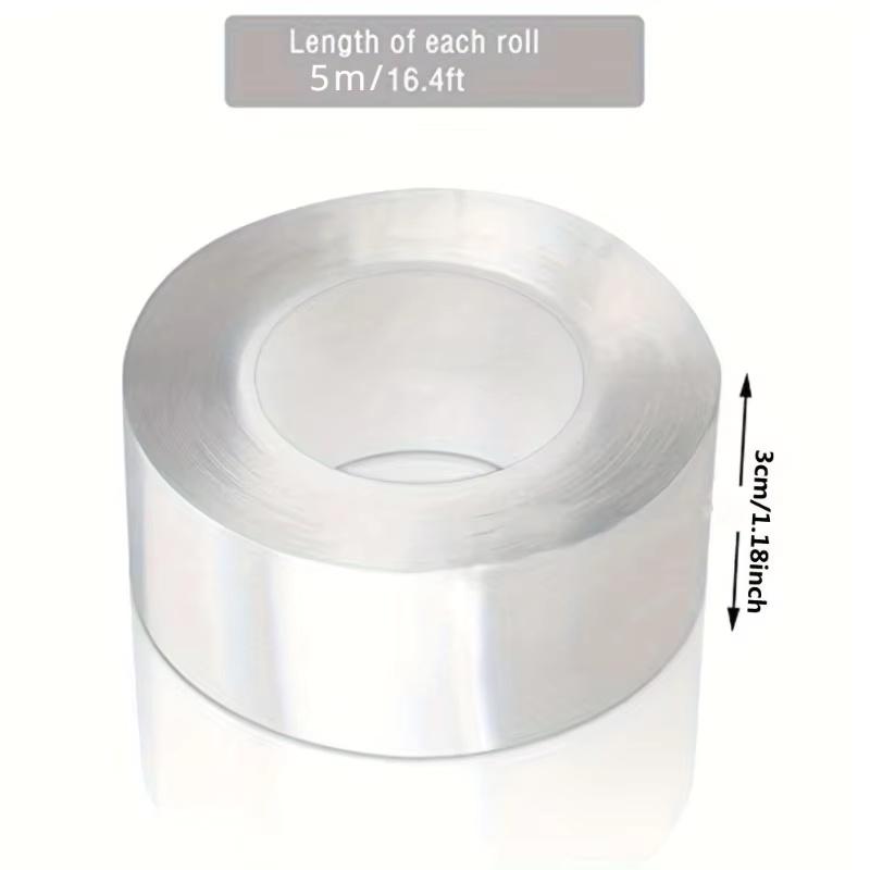 1/2/3/5 Stück 5M Küche Wasserdicht Selbstklebeband Acryl Transparent Schimmelresistent Spülbeckenband für Badezimmer Küche Fugenabstände