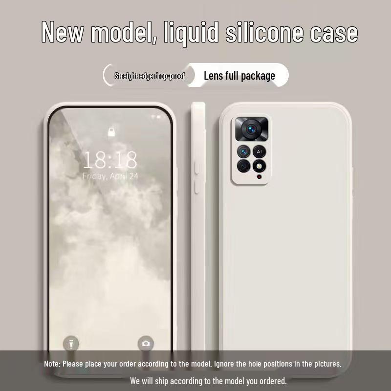Redmi Note 11E Pro Liquid Silicone Anti-Drop Solid Color Case