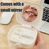Retainer Case Transparent Denture Bath Box with Strainer Basket Mouth Guard Case Travel Braces Container for Soaking Cleaning Storage