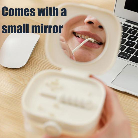 Retainer Case Transparent Denture Bath Box with Strainer Basket Mouth Guard Case Travel Braces Container for Soaking Cleaning Storage