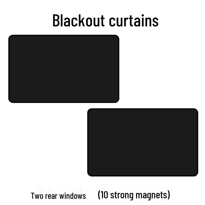 Cortina Quebra-Sol Blackout Magnética para Janela de Carro – Isolamento de Calor de Verão e Proteção UV