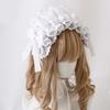 Ruffle Lace Headpiece Headband Anime Maid Cosplay Headband Lolitas Lace Flower Headwear Hair Accessories Lace Hair Band