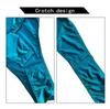 FATFANS Super High Leg Competition Crotch Replacement Shoulder Transparent Competition Swimsuit Smooth Sexy Sleeveless Shiny Cosplay Extreme Sexy
