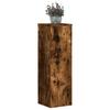 Plant Stand Set 2 Pcs Smoked Oak Finish 25 X 25 X 80 Cm Engineered Wood