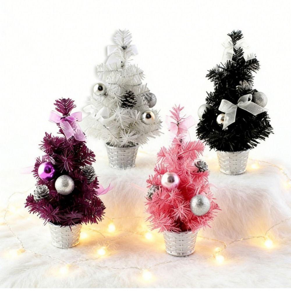 Mini Christmas Tree 15cm Children DIY Handicraft New Home Bedroom Party Decorations