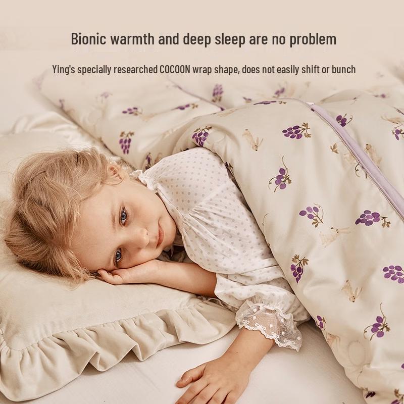 YEEHOO Baby & Kids A-Grade 60-Count Cotton Tussah Silk Quilt