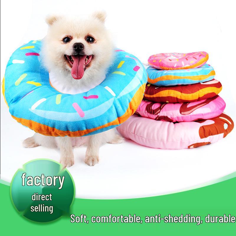 Soft Donut Anti-Bite Pet Collar for Dogs, Cats, and Rabbits