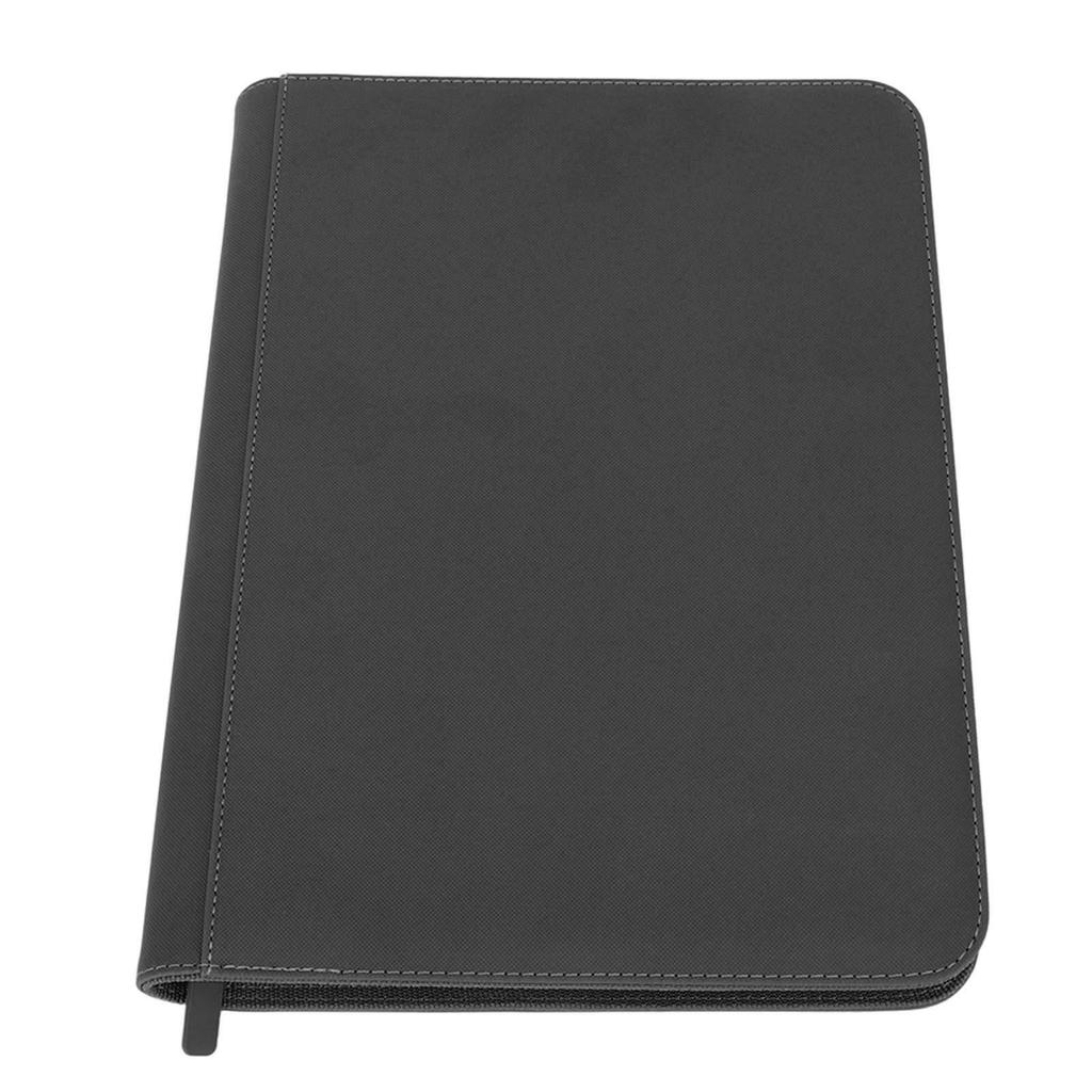 9 Pockets Card Binder Zipper Fully Enclosed PU 360 Side Loading Pocket Trading Card Album Folder