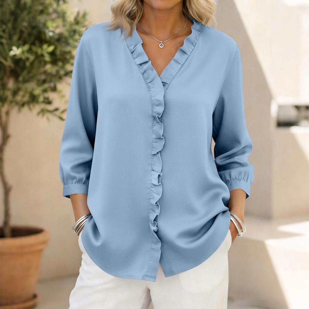 Women's 3/4 Sleeve Shirts Graphic Tees Shirts Casual Basic Tops Pullovers