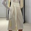 Black Color Wide Wrap Belt Soft Fabric Obi Belt New Waist Sash Belt  Women