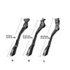 Aluminiumlegierung Seiten-Heck-Parkständer Rennrad Ständer Rutschfeste Fußstütze Verstellbarer Seiten-Heck-Parkständer
