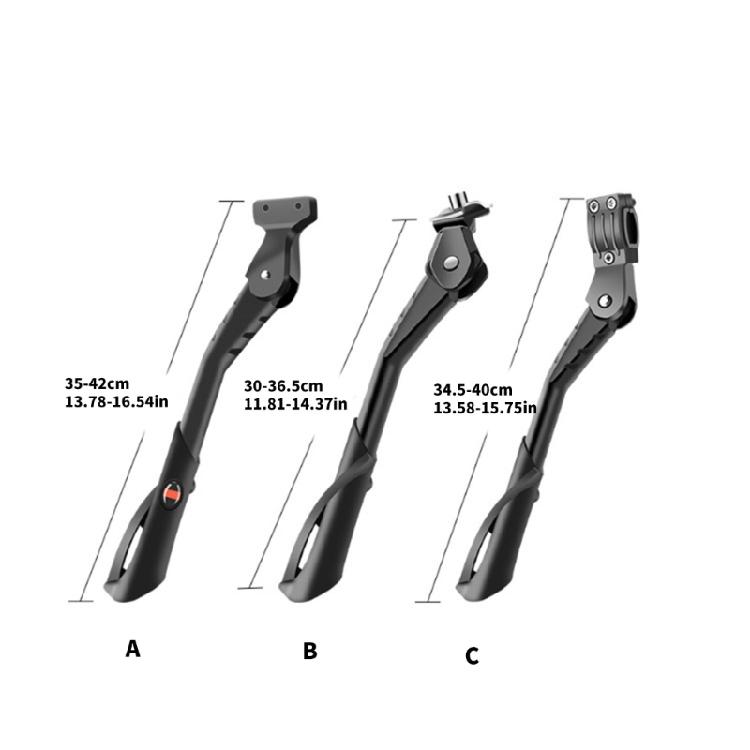 Aluminiumlegierung Seiten-Heck-Parkständer Rennrad Ständer Rutschfeste Fußstütze Verstellbarer Seiten-Heck-Parkständer