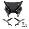 Motorcycle Windscreen Deflector High Strength Motorcycle Touring Windshield Visor with Bracket Replacement for MT 09 MT