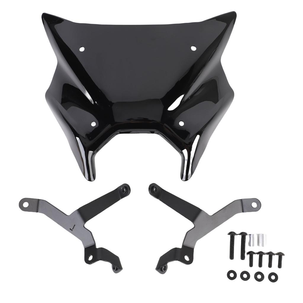 Motorcycle Windscreen Deflector High Strength Motorcycle Touring Windshield Visor with Bracket Replacement for MT 09 MT