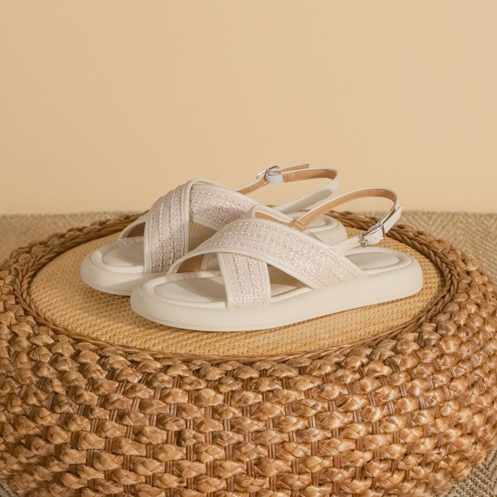 Grape mother platform sandals women's fashion outer wear 2025 summer new models step on shit feeling Korean version women's shoes soft soles are n