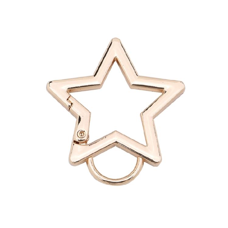 Spring Gate O-Ring Star Shape Ring Open Leather Bag Handbag Belt Strap Buckle