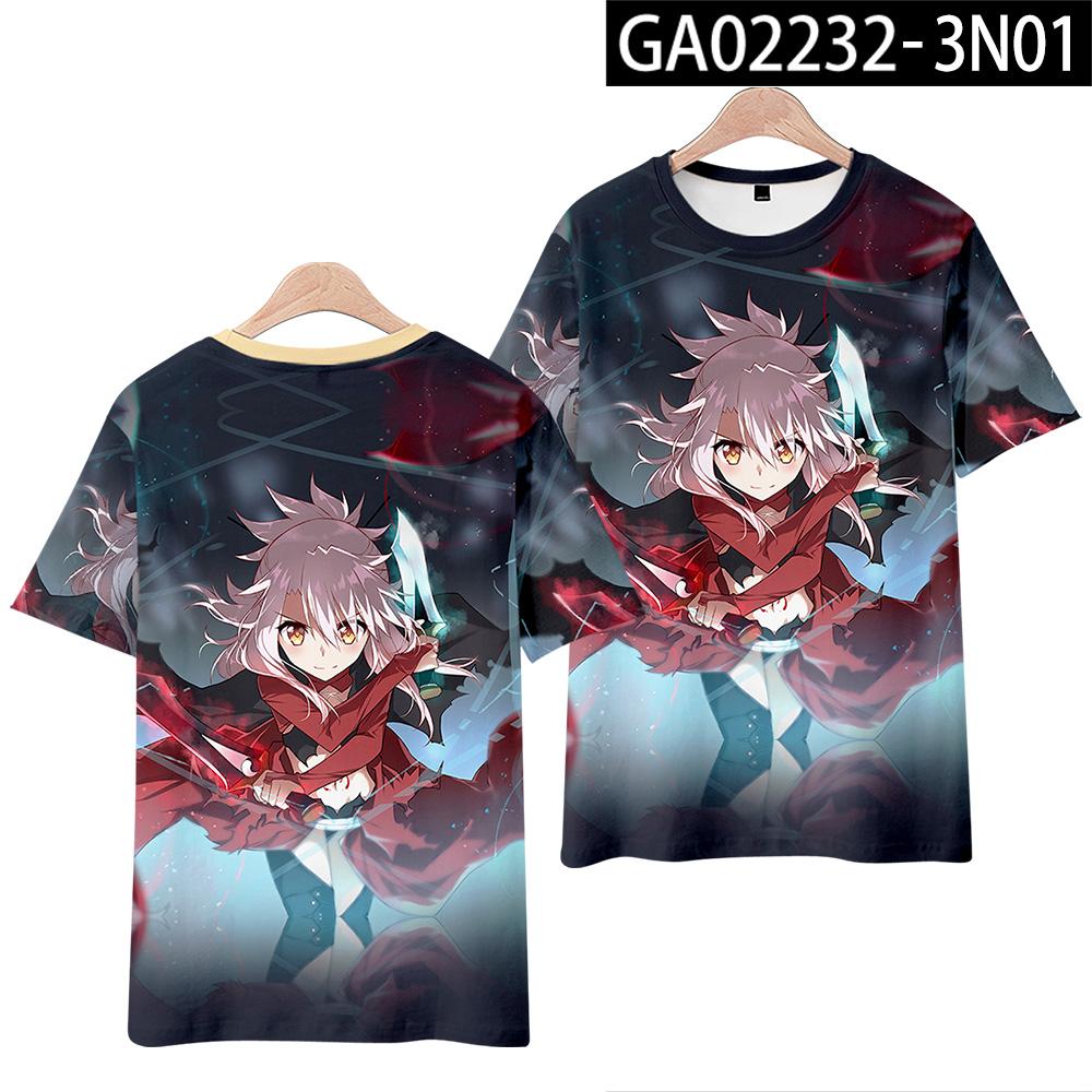 Game Cosplay Fate/kaleid Liner Prisma Illya Summer Anime T Shirt Summer Men T-Shirt