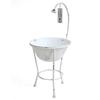 Murataya Sangyo Shower Bucket White 7034 w25×d25×h53cm