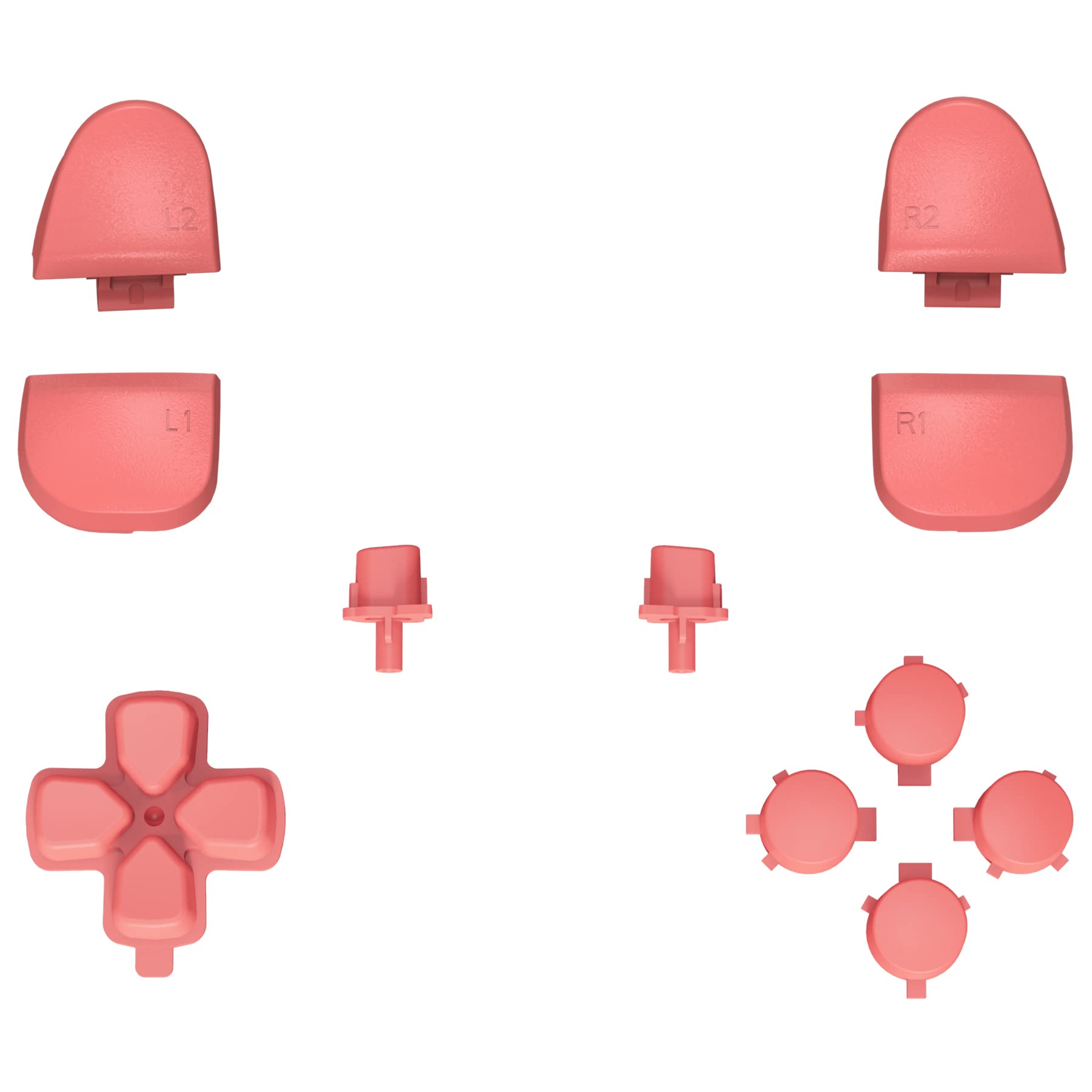 

eXtremeRate Compatible with PS5 Controller Replacement R1L1R2L2 Trigger Share Option Face Pure Color Full Set Button Compatible with PS5 Controller