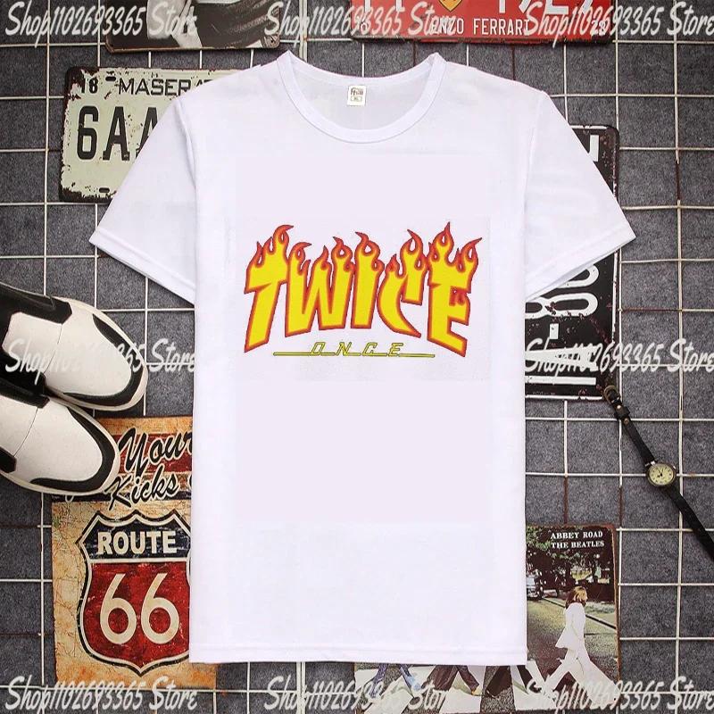 Kpop Twice Lovely T-shirt Short Sleeve Ready To Be Album Photo Printing Tshirt for Women TZUYU SANA MINA JIHYO NAYEON MOMO DAHYU