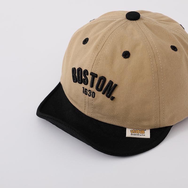 Korean Letter Baby Baseball Cap Adjustable Embroidered Peaked Hat for Infant Summer Soft Cotton Kids Boy Girl Sun Hats