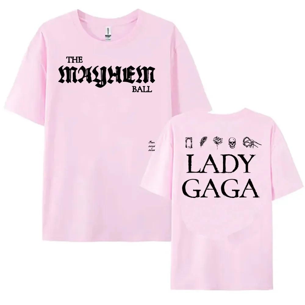 The Mayhem Ball Tshirt Short Sleeve Cotton Female Tshirts Casual Summer Singer Printing Teeshirt Oneck Loose Wounisex T Shirt