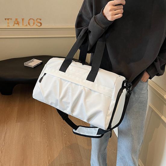 Small Duffel Bag for Sports Gym Bag with Shoe And Wet Clothes Compartment Waterproof Carry-on Travel Bag for Women And Men Weekend Getaway