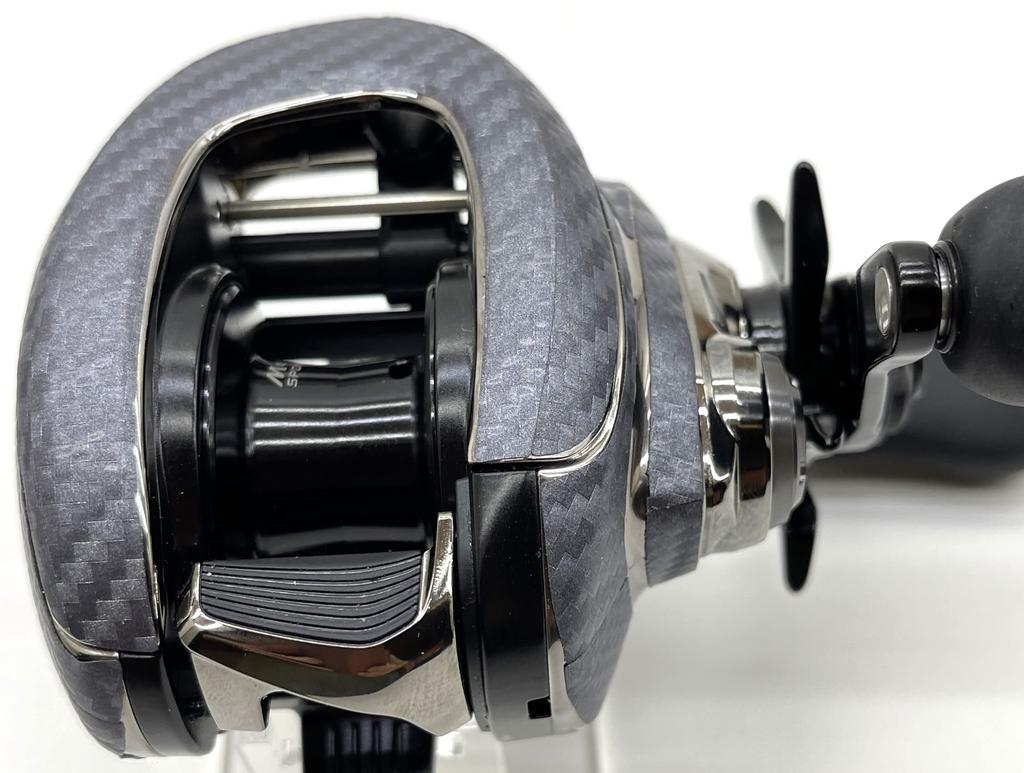 CUSTOM YOROI Custom Decal for 21 Antares DC and 22 Exsence DC Baitcasting Reels SEAT.JP (Silver, Right-Handed)