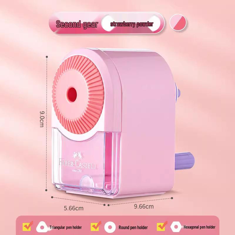 Mini Afiador Manual Faber-Castell para Crianças - Portátil e Simples para Uso Escolar