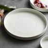 Ceramic Western Dish 10Inch Nordic White Vegetable Plate Steak Plates Circular High-end Japanese Round Tableware Restaurant