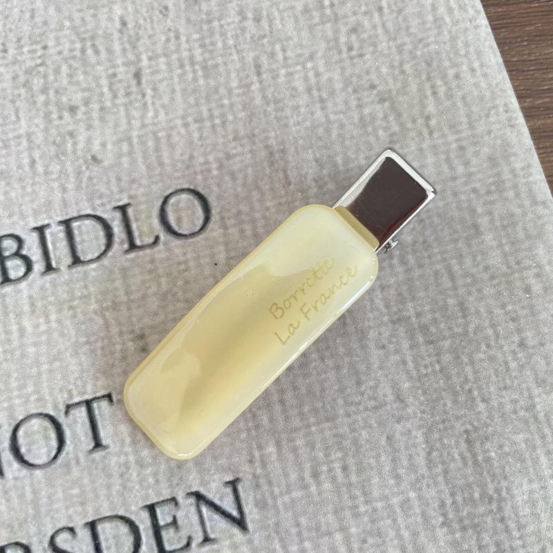 Korean Acetate Gold Label Bangs  Sideburns Hair Clip - Iridescent Tortoiseshell  White Stray Hair Side Clip.