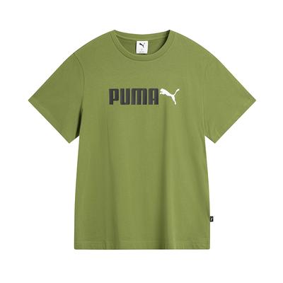Fashionable Round Neck Short Sleeve T-Shirt Unisex Tops Olive-Green 691341-81