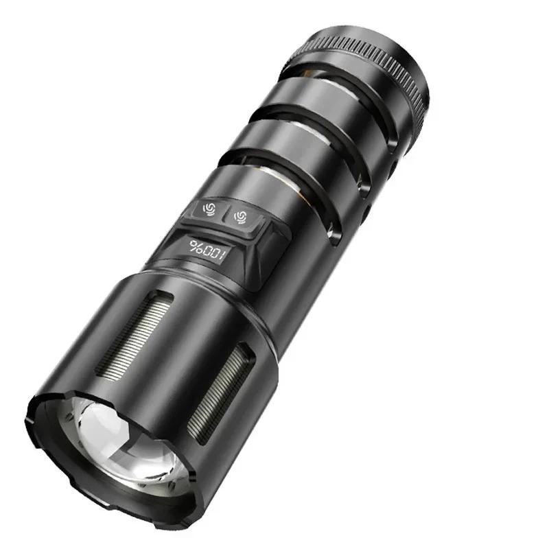 

LED ultra bright long-range multifunctional digital power display, white laser detachable camping light 20W