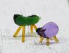 Glass Square Glass Spirit Horse Set Obon Festival Obon Buddhist Altar Memorial Service Horse Cow wide (Small Size) - Supplies, Decorations,