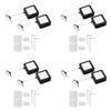 A84E-Retractable Remote Control Tethers, Remote Cable Lock , 6.6Ft /2M Remote Control Security Lock For TV And DVD 8 Pcs