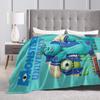 Monsters University Mike and Sulley Blankets   Wool Throw Blankets Airplane Travel Personalised Ultra-Soft Warm Bedspreads