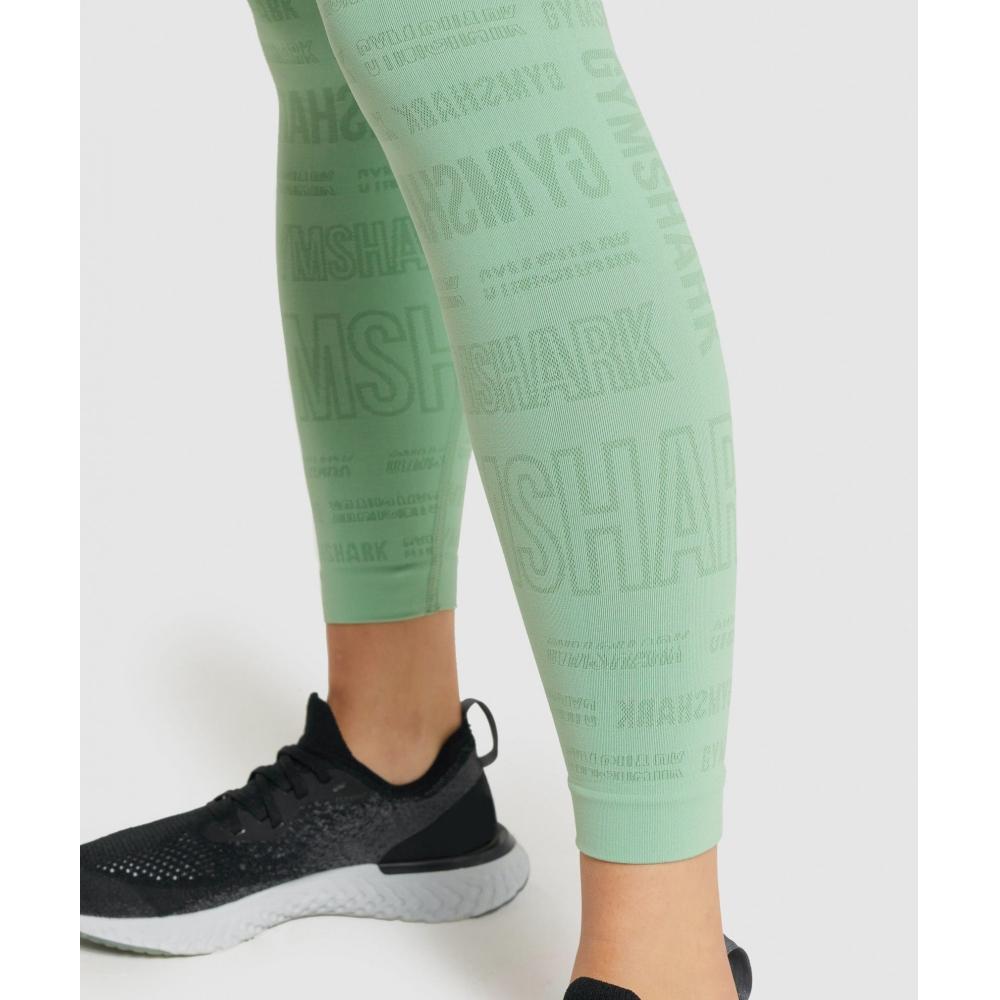 Gymshark Vision Legíny Zelené B1a8v Ebch