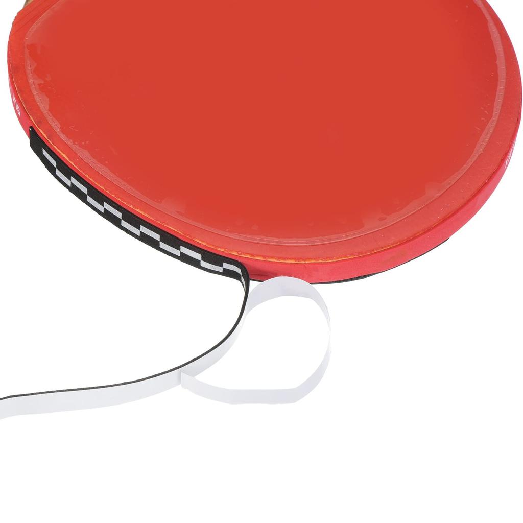 PATIKIL 450mm Table Tennis Side Ping Pong Edge Tape with Rubber and Blade Edge Protection for Paddle Black Tape, 6-Piece Rackets,